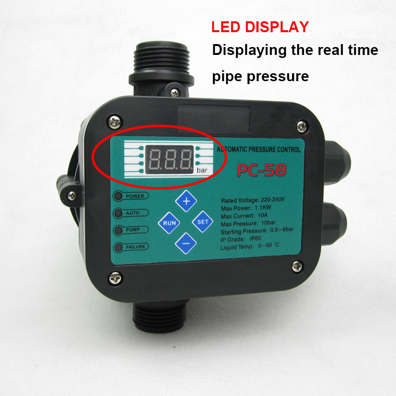 Buy Led Real Time Display Automatic Pressure Control Switch For Water ...