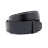 Leisure Fashion High Quality Men Black Leather Automatic Buckle Belt