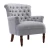 Import Leisure Living Home Hotel Furniture Fabric Chaise Lounge Studded Single Tufted Sofa Chair from China