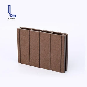 Leyi Manufacturer Hollow WPC Wood Plastic Composite Decking For Engineered Flooring