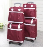 Lightweight 2-Piece Carry-on Spinner Luggage Set,fashionable unisex travel trolley bag,softside Spinners and Tote Bag
