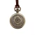 Import LIKA Ancient Genuine Leather Cord Bronze bracelet Rose  embossed Round Pendant Pocket Watch from China