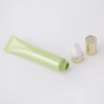 Lip Moisturizing 20g Plastic Squeezable Gold Cap Custom Liquid Lipstick Tube