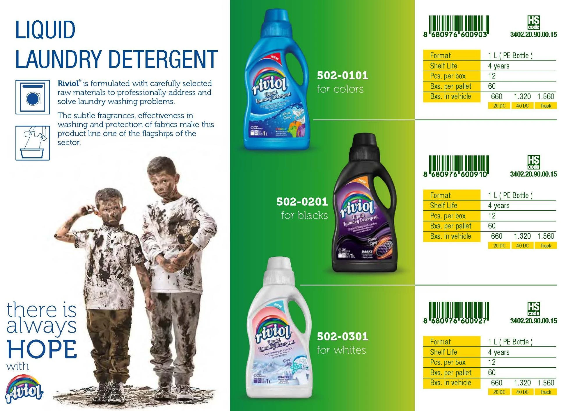 Liquid Laundry Detergent For Whites 1 Lt Riviol  Turkey