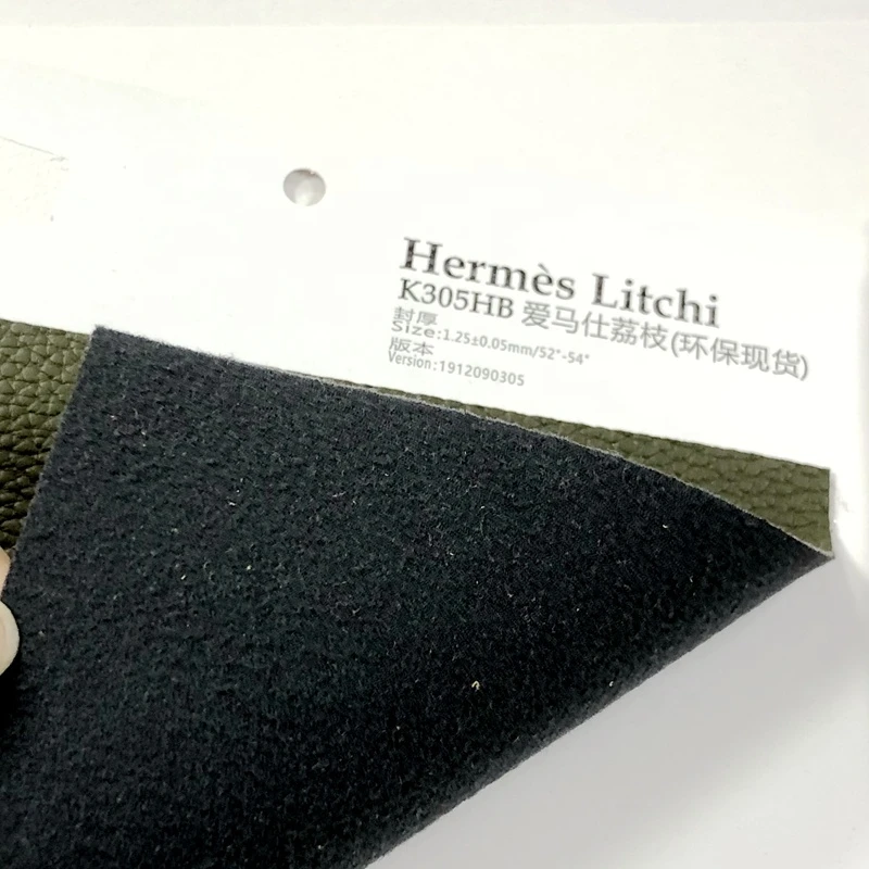 Litchi design Pvc  leather eco friendly bag material
