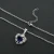 Import Loftily Women Princess Crystal Blue Cubic Zircon Silver Necklace And Earring Women Bridal Wedding Fashion Jewelry Set from China