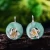 Import lotus Fun Round Lotus Whispers Shape ring  Drop Earring Pendant Necklace 925 Sliver Jade Jewelry Set For Women from China