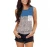 Import Low Price Summer New Style Womens Leopard Print Stitching Womens Vest Crew Neck T-shirt Tank Top from China