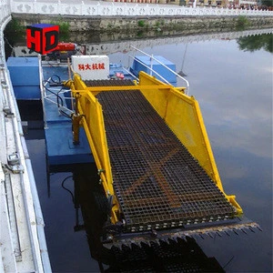 low price Water Plants Cutting Machine/ Lake Weed Harvester for Sale