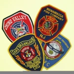 Low-priced custom-made embroidered patches of firefighting and military police badges can be iron on patches for clothing