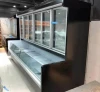 Luxury commercial use air cooled display refrigeration equipment duplex structure large capacity refrigerator