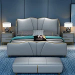 Luxury Design Upholstered  Latest Double bedframe other bedroom furniture