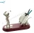Import Luxury Personalized Golf Theme Metal Pen Holder Desktop Statue for business gifts souvenirs from China