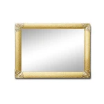 Luxury Silver Polish Square Decorative Wall Concave Mirror For Living Room