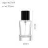 Luxury Unique Parfum 30ml 50ml 100ml Transparent Frosted Square Empty Glass Bottle with Packaging Box for Cosmetics