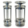 LZB-FA100-40 high temperature flange glass tube rotameter Water Flow meter , Gas Flow meter