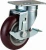 Import M8 Medium Duty Type Double Ball Bearing Total Brake Type pvc furniture casters from China