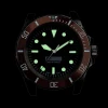 Machinical Watch Mens Automatic NH35 Movement 40mm Sapphire Glass Stainless Steel Case Strap GMT Dial Green Luminous SKX007 MOD