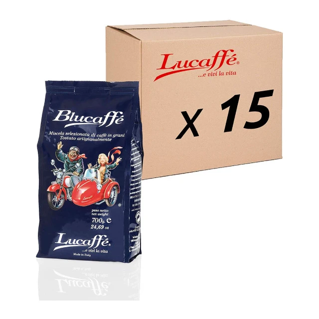Made in Italy Blucaffe coffee bag 700g x 15 low caffeine coffee beans