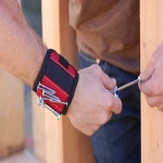 Magnetic Wristband With 5 Powerful Magnets for Holding Screws, Nails, Bolts, Drill Bits and Other Small Tool