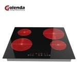 Manufacture OEM Design Electric Infrared Induction Cooker 6400w 220v Top Glass Ceramic Cooktop Built-in Infrared Cooktop