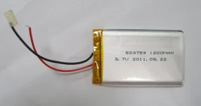 Manufacturer OEM Rechargeable Lithium Polymer Battery 503759 3.7V 1200mAh Battery for Electronic Application