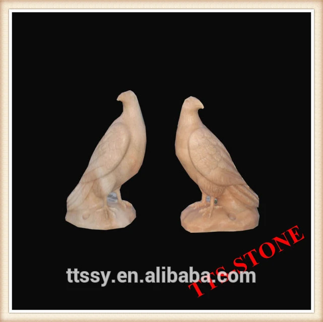 Marble stone dove carving