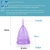 Import Medical Grade Transparent Ladies Silicone Menstrual Cup recycled collapsible Flexible Female Hygiene Lady Cup from China
