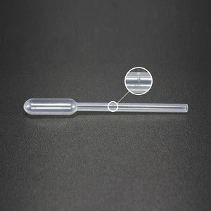 Medical Laboratory Plastic Transfer Pasteur Pipette with 500ul embossing line, 90mm length Dropper