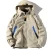 Import Mens jacket windproof full zipper hit color detachable hood fashion all-match coat jacket from China
