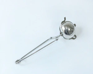 metal stainless steel cute mini teapot shaped tea filter infuser strainer ball tong stirrer muddler with chain set tea tools