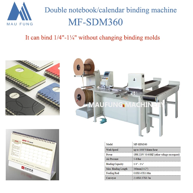 MF-SDM360 Double wire binding machine ,Book edge binding machine,saddle book stitch binding machine
