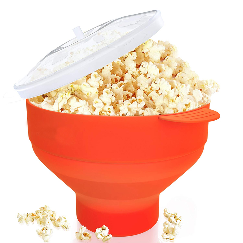 Microwave Hot Air Popcorn drop Shipping  wholesale hot selling BPA Free Silicone popcorn Popper