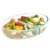 Import Microwave oven safe heat resistant Oval glass baking dish separation glass plate  with PP lid from China