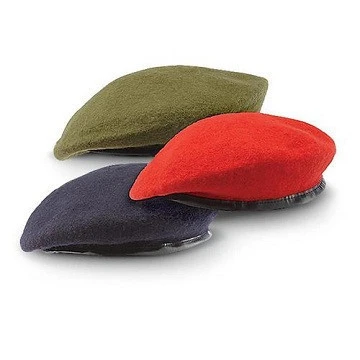 Military Beret Character 100% Wool Knitted Adults Unisex ALL Wool ALL COLOURS ALL Sizes Assorted SW-21 10&quot; from 55 to 110 GMS