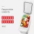 Import mini portable car fridge 9L car fridge glass door mini bar fridge portable car regerator from China