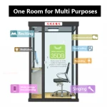 Mini Soundproof Booth Sound Insulation Working Room Live Broadcasting Pod Private Telephone Box Quite Commercial Office Meeting
