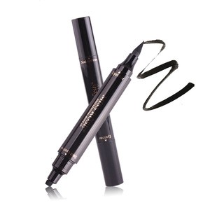 MISS ROSE Double Head Eye Makeup Waterproof Lasting Liquid Eyeliner With Fashion Stamps