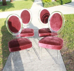 modern acrylic outdoor & garden chairs with cushion