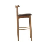 Modern Coffee Shop furniture  Elbow Bar Stool High Chair Upholstered