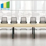 Modern Commercial Furniture MFC Melamine Wooden Office Conference Table for Boardroom