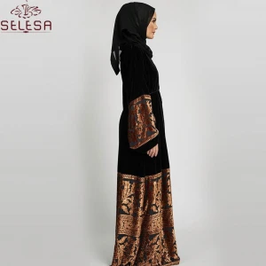 Modern Design Bridesmaid Dresses Muslim Girl Sexy Photo Vanity Women Islamic Clothing Abaya Fabric