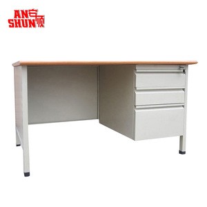 modern design cheap office steel reception counter single cabinet desk
