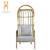 Modern hotel royal king banquet throne bird cage chair