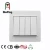 Import Modern light wall switch 2 gang 1 2 way for home  two gang  switches electric from China