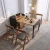 Import Modern living room furniture table wooden top metal frame wooden dining table from China