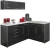 Import modern MDF kitchen cabinet with high gloss lacquer door from China