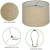Import Modern round natural linen fabric lamp covers shade for table lamp from China