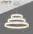 Import Modern two-ring decorative acrylic LED chandelier fresh design from China