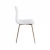 Import Modern white plastic chair from China